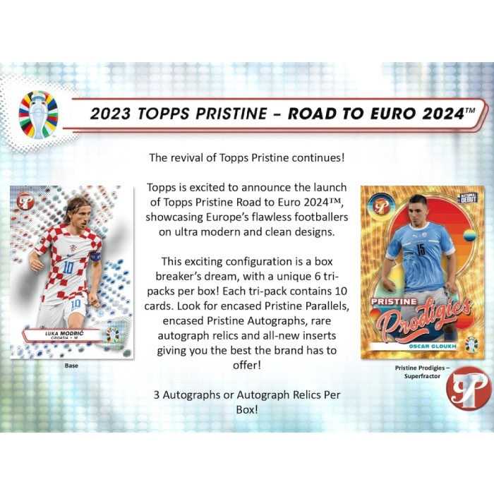 2023 Topps Pristine Road To UEFA Euro 2024 Soccer Hobby Box