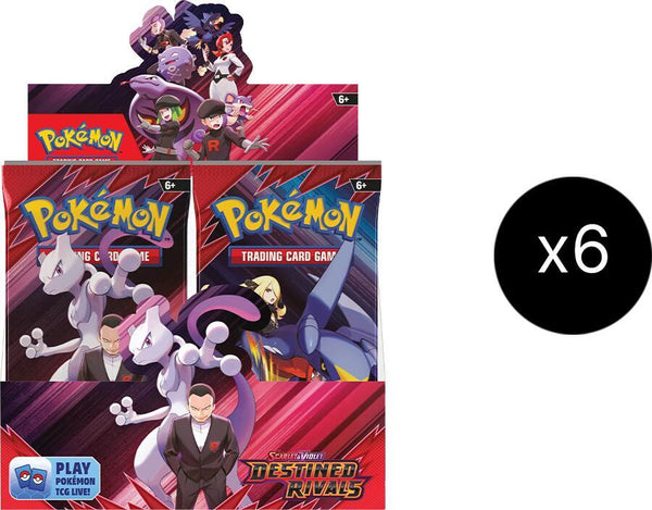 Pokemon Destined Rivals Booster Box 6 Box Case