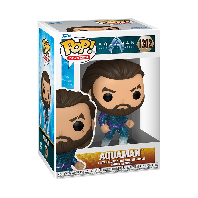 Aquaman Funko Pop Aquaman 1302 W/ Protector