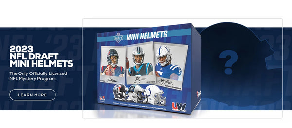 2023 Fanatics Under Wraps NFL Draft Autographed Mini Football Helmet -  Sports-card-zone