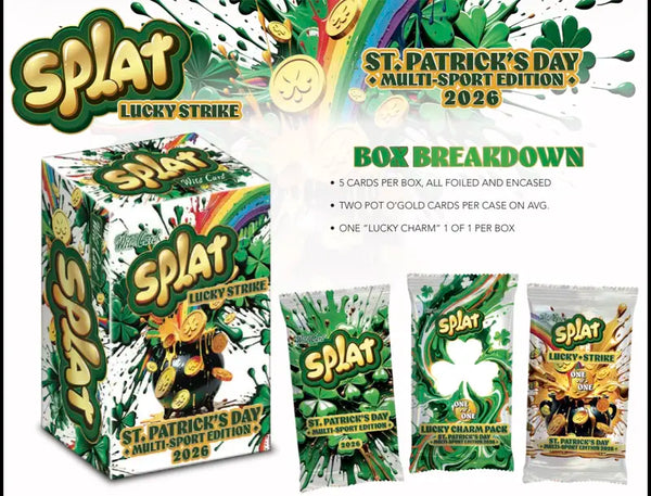 ラリーカースキッドガードセット 2026 Wild Card Splat Lucky Strike Multi-Sport Hobby Box 20-Box Case