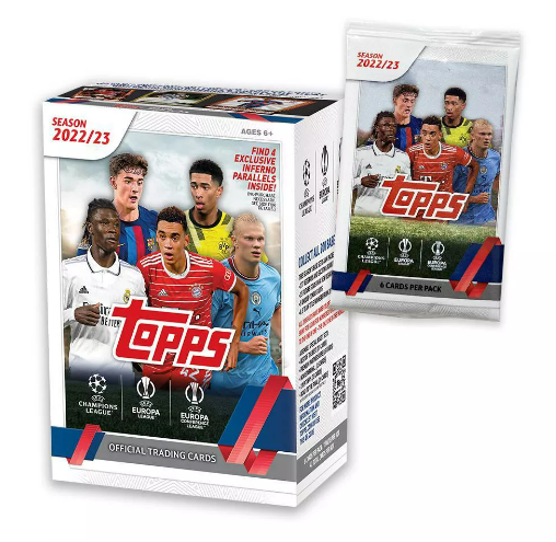 2022/23 Topps Uefa Club Competitions Soccer Blaster Box