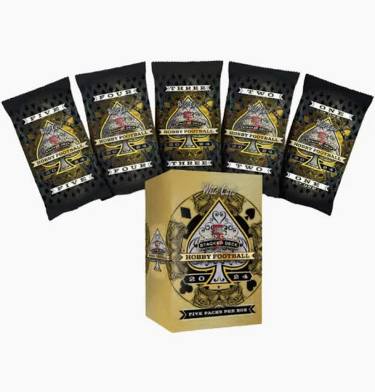 johnny cade pokemon card 2024 Wild Card Five Card Draw Stacked Deck Football Hobby Box