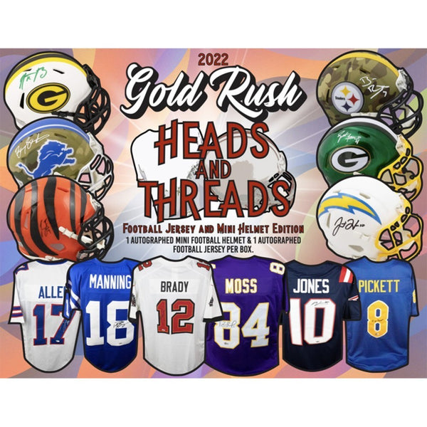 2022 Gold Rush Heads & Threads Football Box - Sports-card-zone
