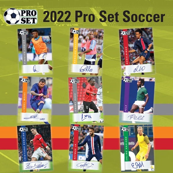 2022 Leaf Pro Set Soccer Hobby Box with 1 Holiday pack