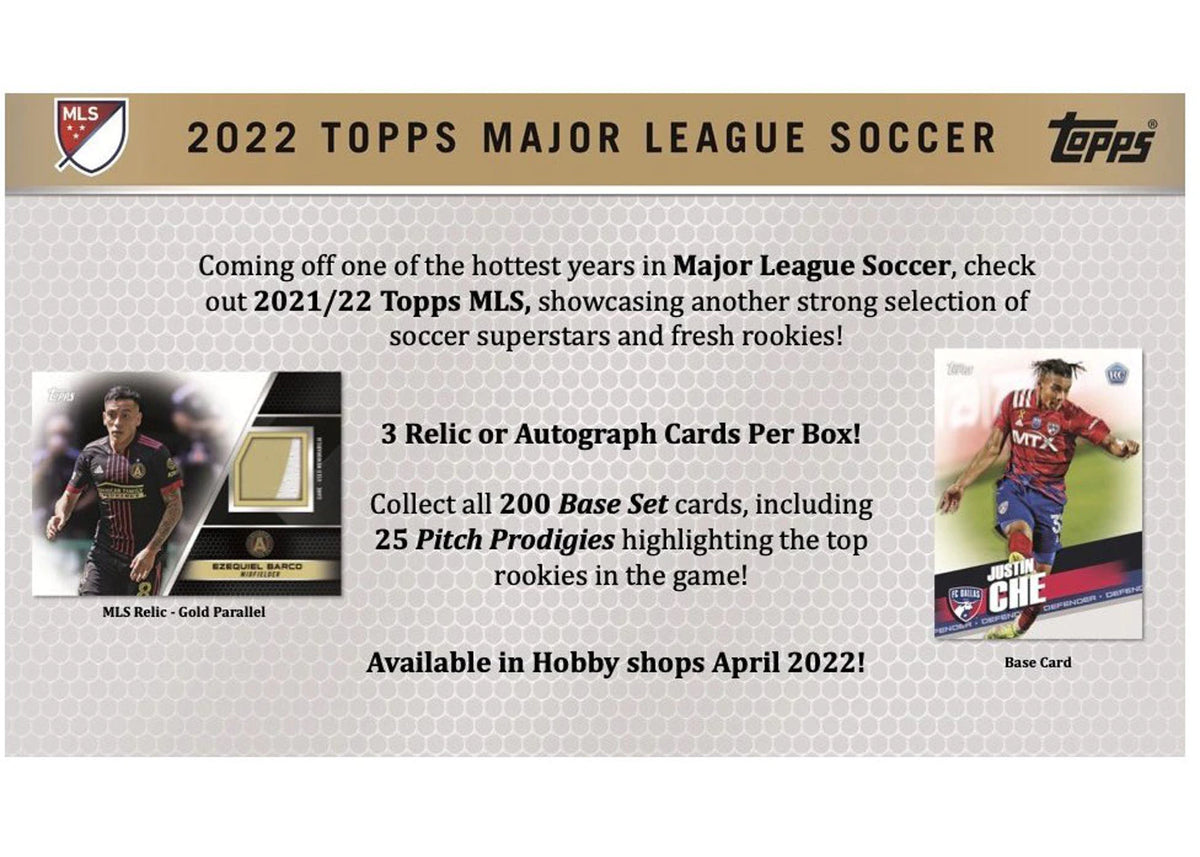 2022 Topps MLS Soccer Hobby Box