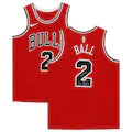 Lonzo Ball Chicago Bulls Autographed Red Nike Swingman Jersey with &quot;Go Bulls&quot; Inscription