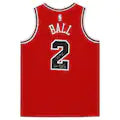 Lonzo Ball Chicago Bulls Autographed Red Nike Swingman Jersey with &quot;Go Bulls&quot; Inscription
