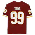 Chase Young Washington Football Team Autographed Maroon Nike Limited Jersey with &quot;2020 DROY&quot; Inscription