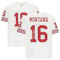 Joe Montana San Francisco 49ers Autographed White Mitchell &amp; Ness Authentic Jersey with &quot;HOF 2000&quot; Inscription