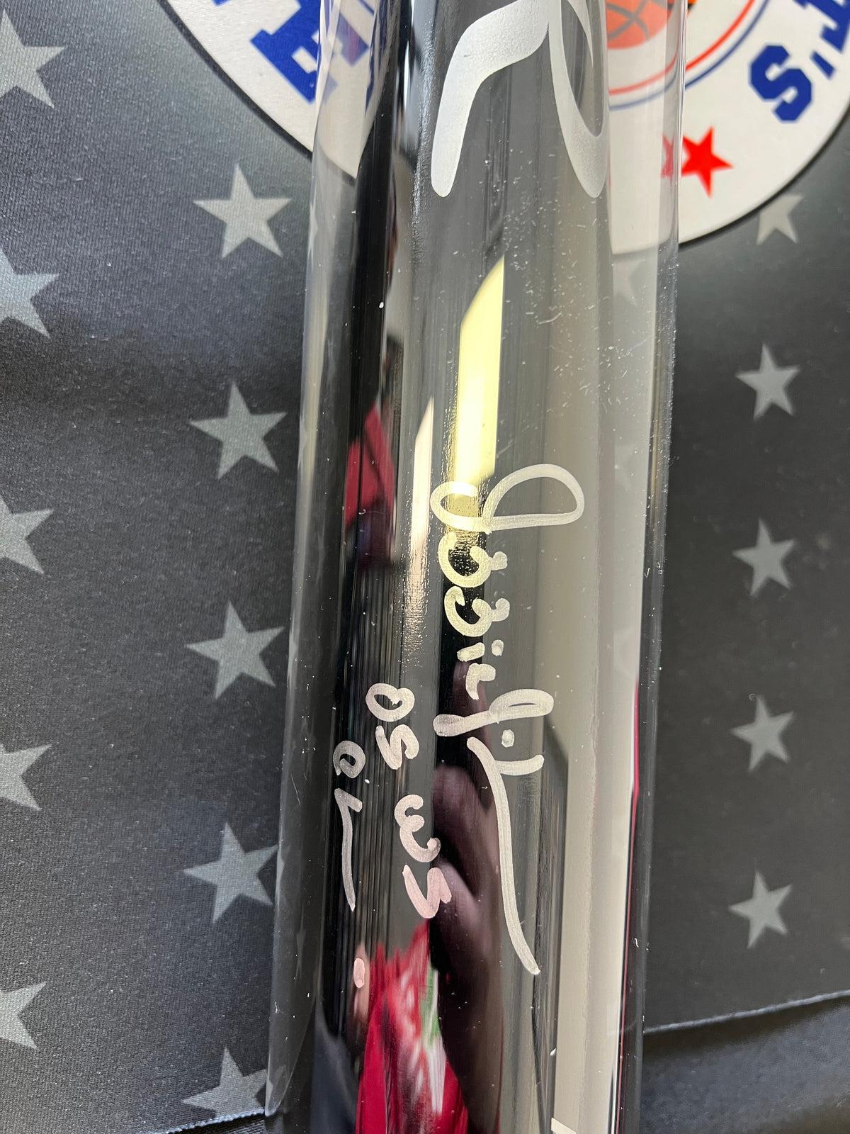 Ozzie Guillen Autographed Baseball Bat w/ Inscription JSA COA