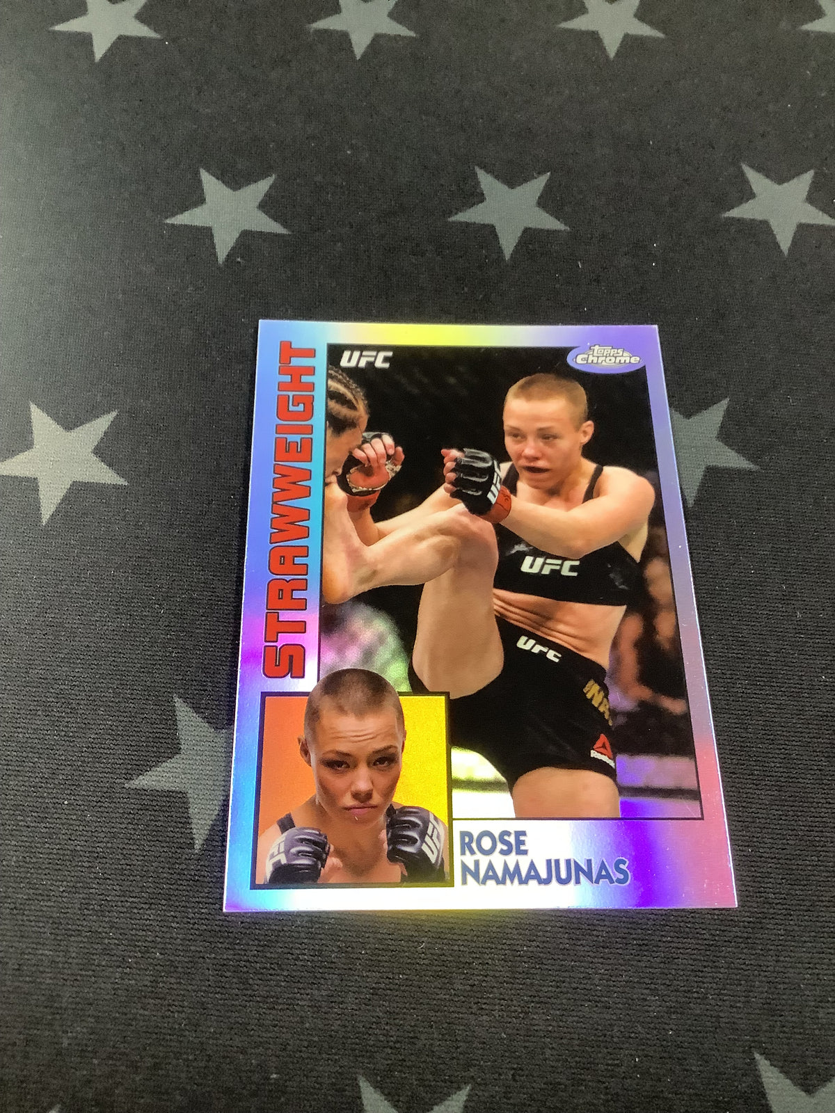 2019 TOPPS CHROME UFC ROSE NAMAJUNAS 1984 REFRACTOR