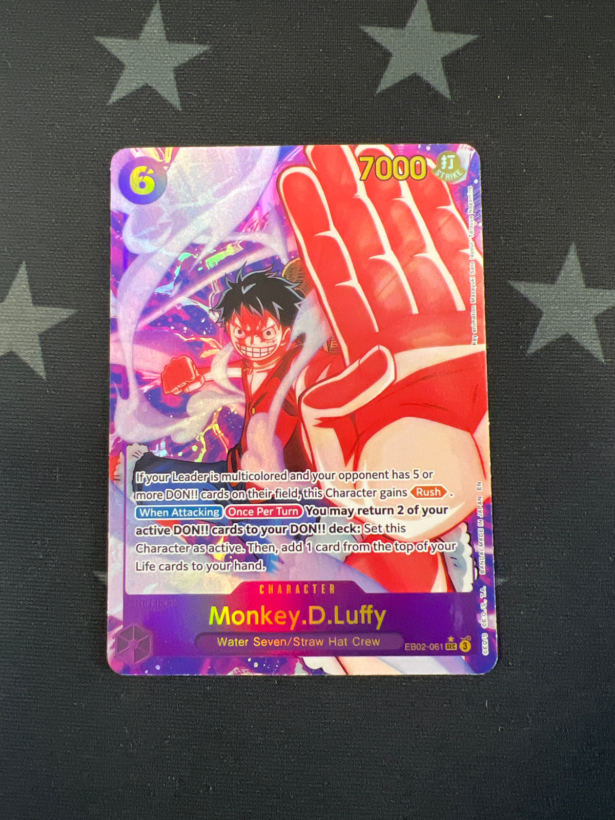 Monkey.D.Luffy (Alternate Art) Extra Booster: Anime 25th Collection EB02-061 Secret Rare