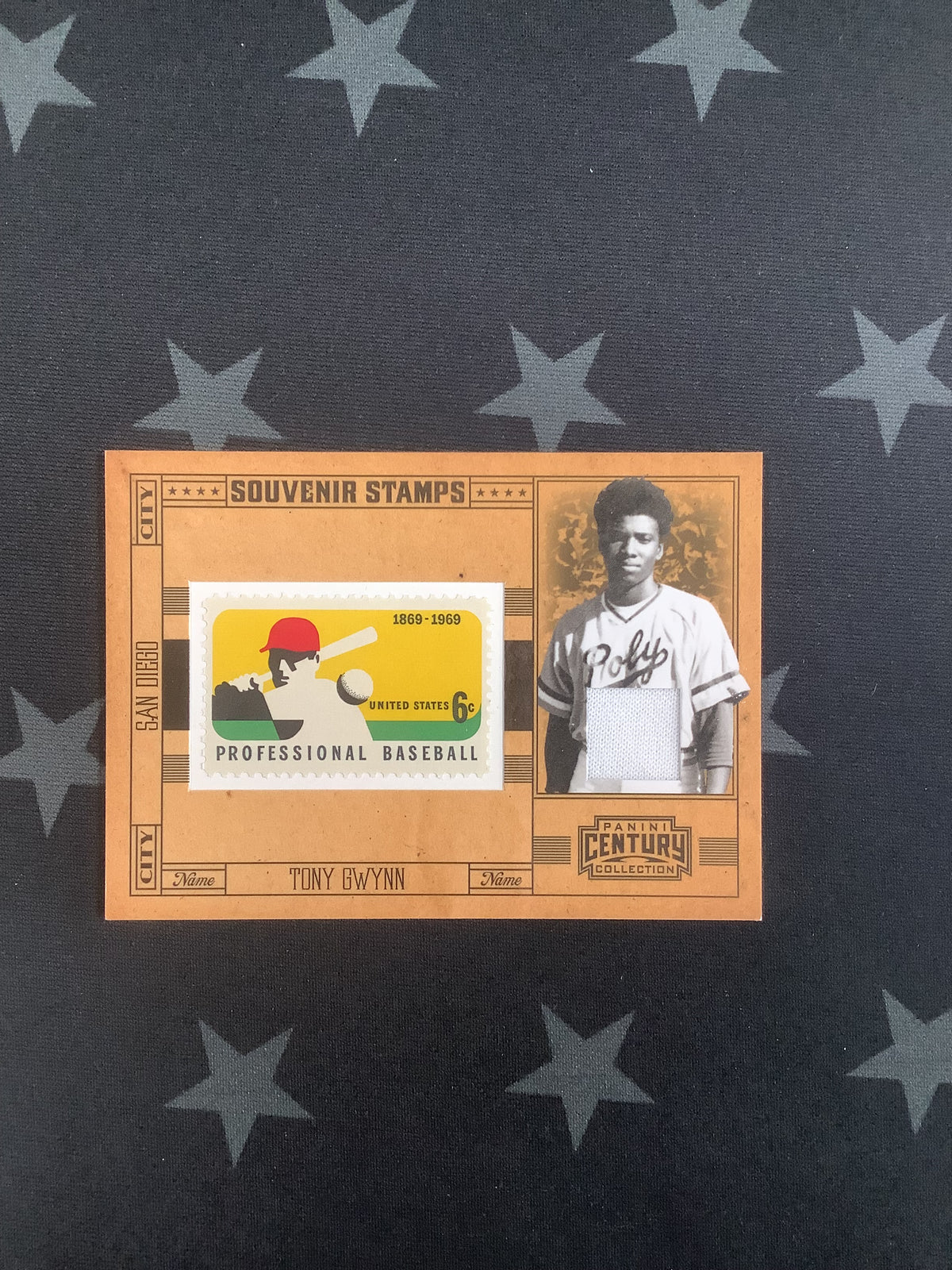 2010 Panini Century Collection Souvenir Stamps Baseball #36/250 Tony Gwynn #45 HOF