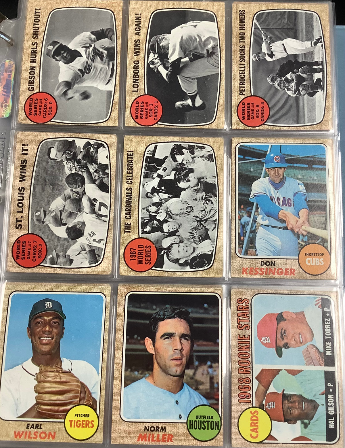 1968 TOPPS BASEBALL COMPLETE SET #1-598