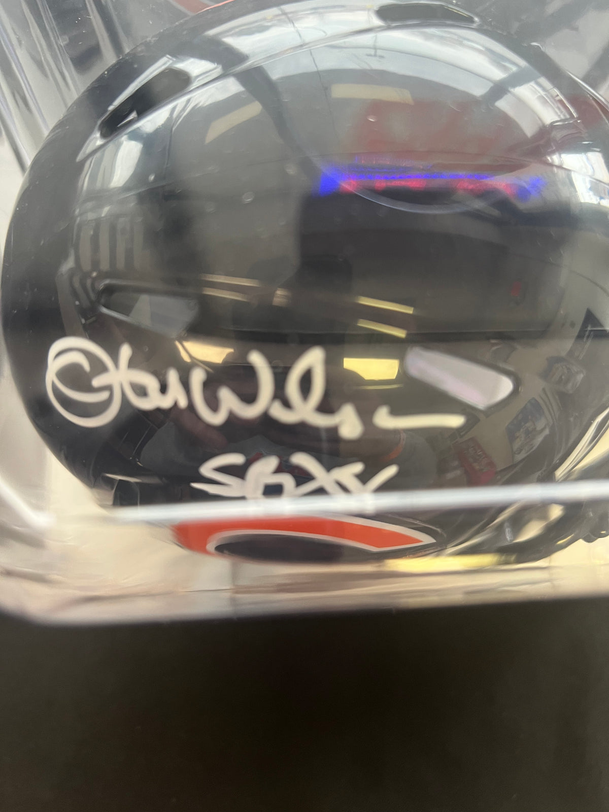 Otis Wilson "SB XX" Signed Riddell Mini Helmet - JSA Certified