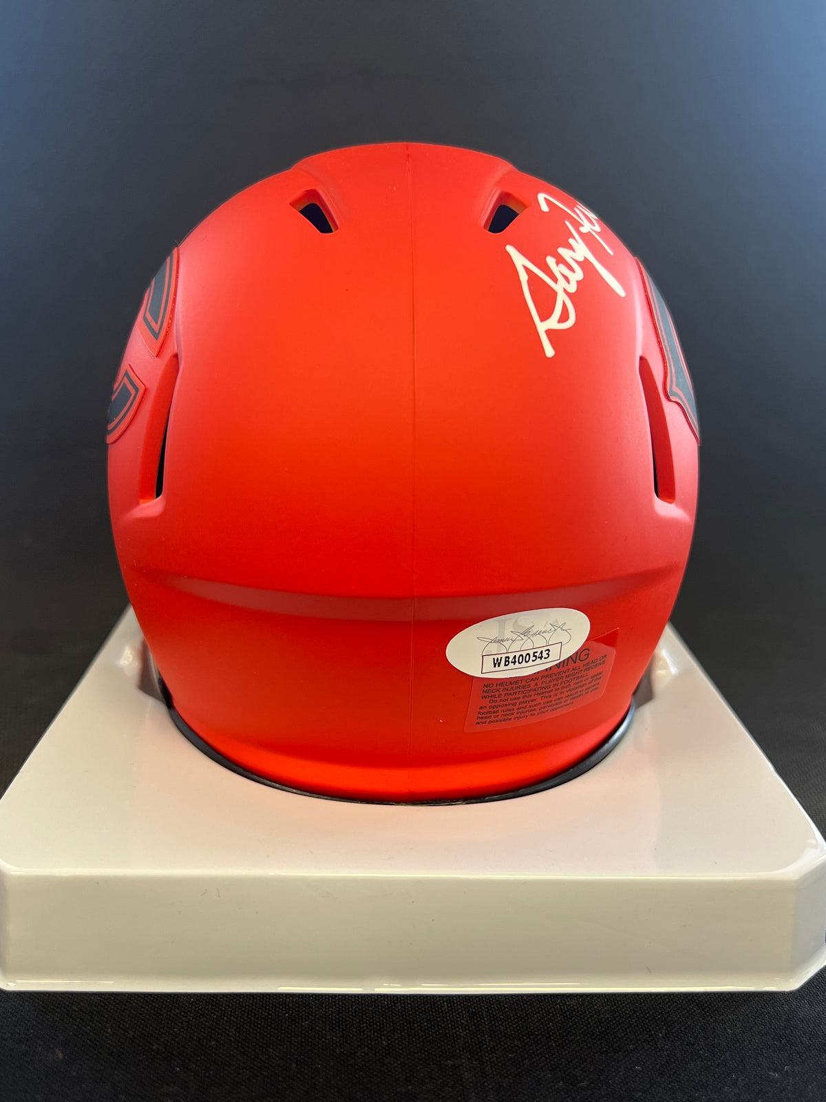 Gary Fencik &quot;SB XX&quot; Signed Riddell Rave Mini Helmet - JSA Certified