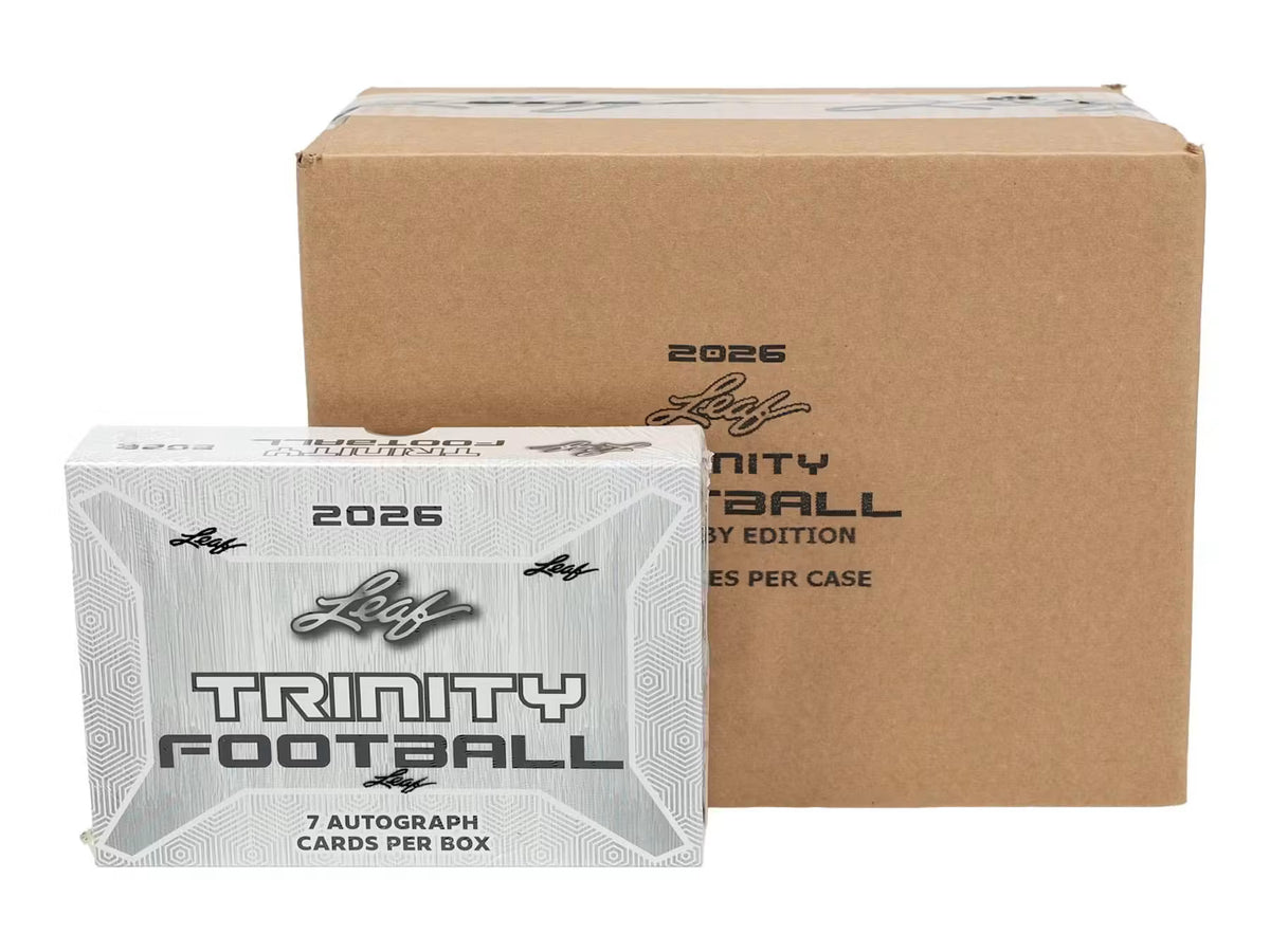 2026 Leaf Trinity Football Hobby 10 Box Case