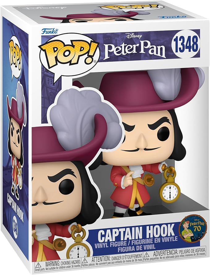 Captain Hook Funko Pop Disney Peter Pan 70th 1348 W/ Protector