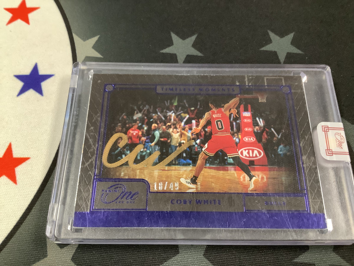 2020-21 Panini One and One Coby White Timeless Moments Auto /49 TML-CWT