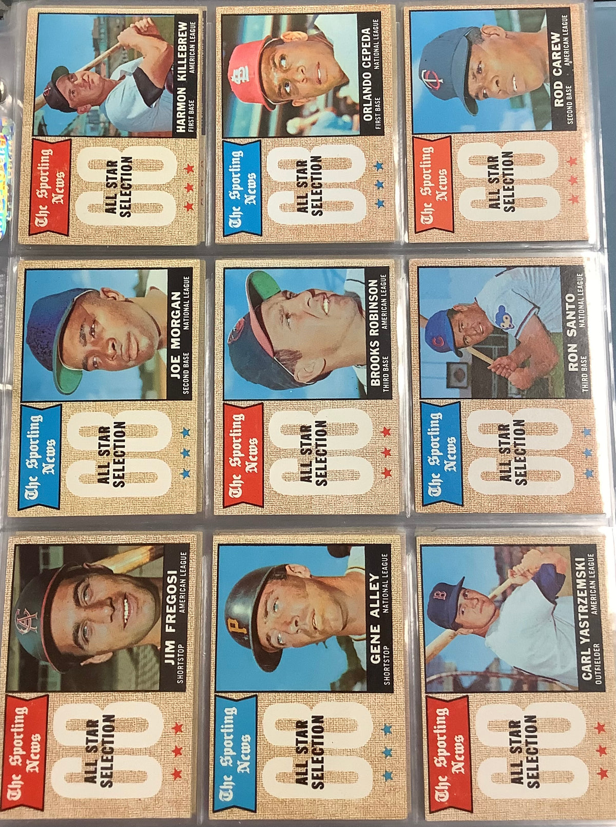 1968 TOPPS BASEBALL COMPLETE SET #1-598