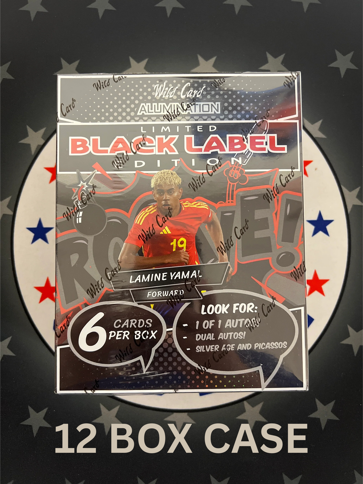 2024 Wild Card Alumination Lamine Yamal Comix Black Label Hobby 12 Box Case
