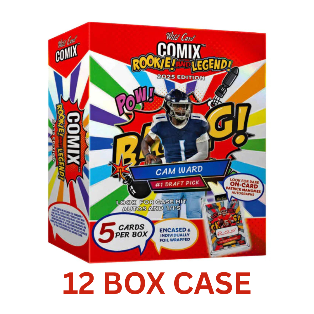 2025 Wild Card Comix Rookie And Legend Football Hobby 12 Box Case
