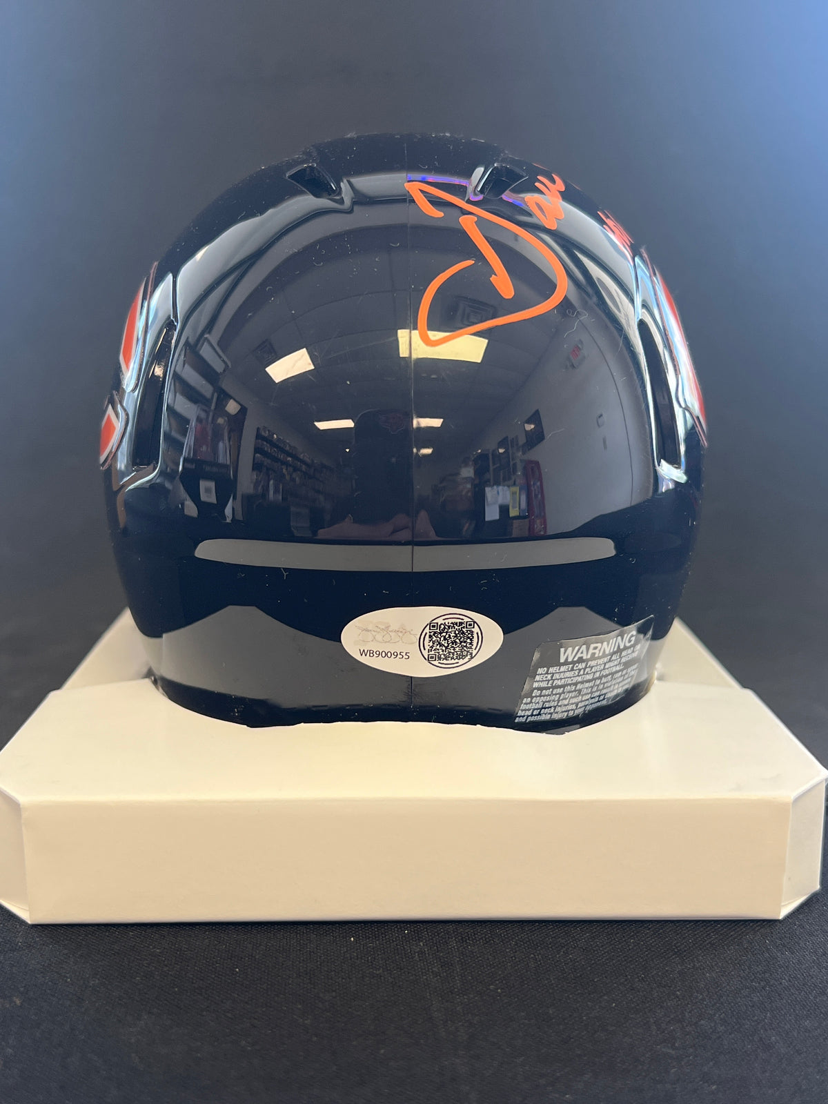Dan Hampton &quot;HOF 2002&quot; Signed Riddell Mini Helmet - JSA Certified