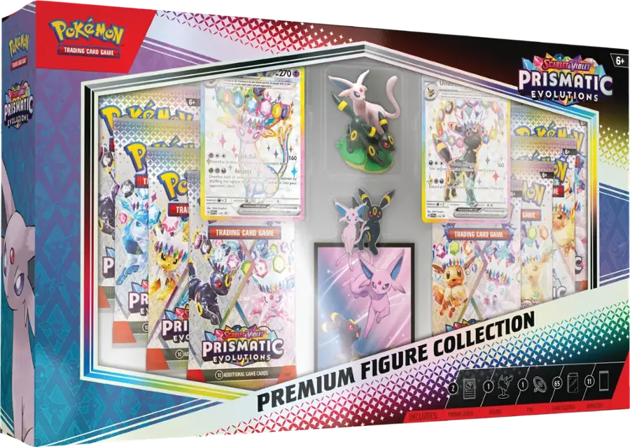 Pokemon Prismatic Evolutions Premium Figure Collection Box