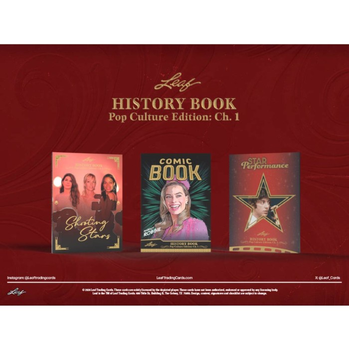 2024 Leaf History Book Pop Culture Edition Ch. 1 Hobby Box