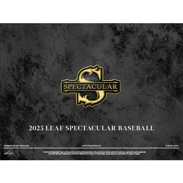 2025 Leaf Spectacular Baseball Box *PRESALE*
