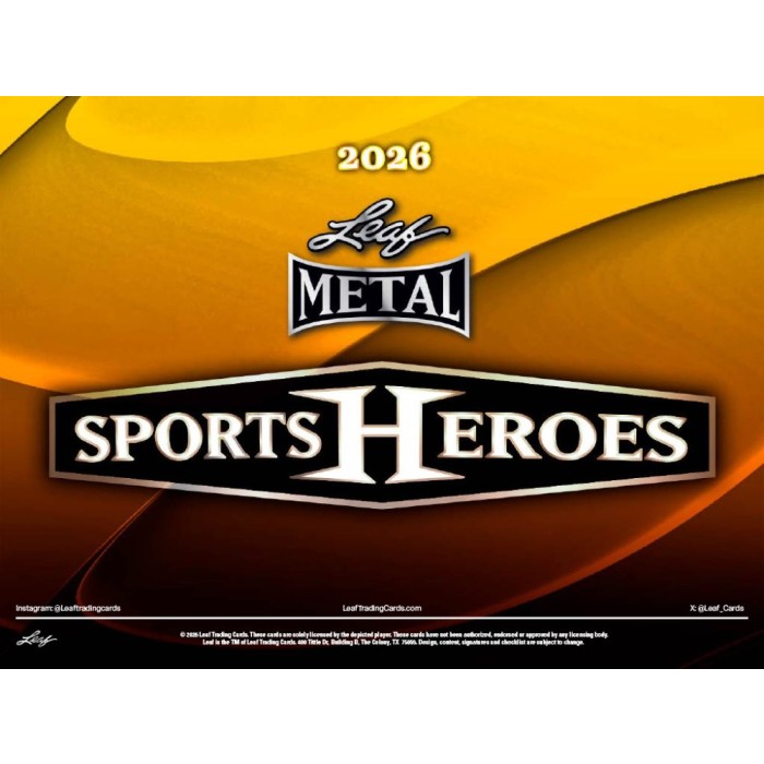 2026 Leaf Metal Sports Heroes Hobby Box