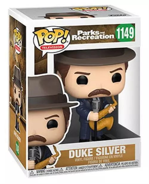 Duke Silver Funko Pop Parks &amp; Rec 1149 W/ Protector
