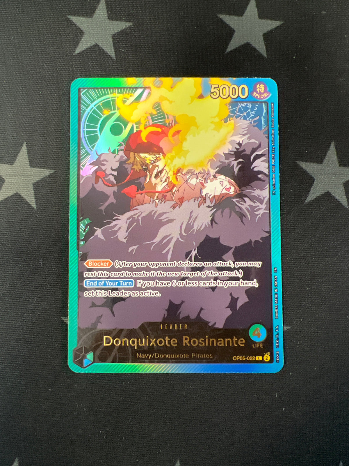 Donquixote Rosinante (SPR) Extra Booster: Anime 25th Collection OP05-022 Leader