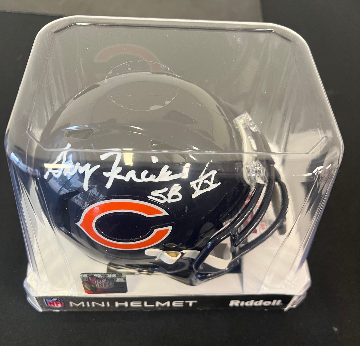 Gary Fencik "SB XX" Signed Riddell Mini Helmet - JSA Certified