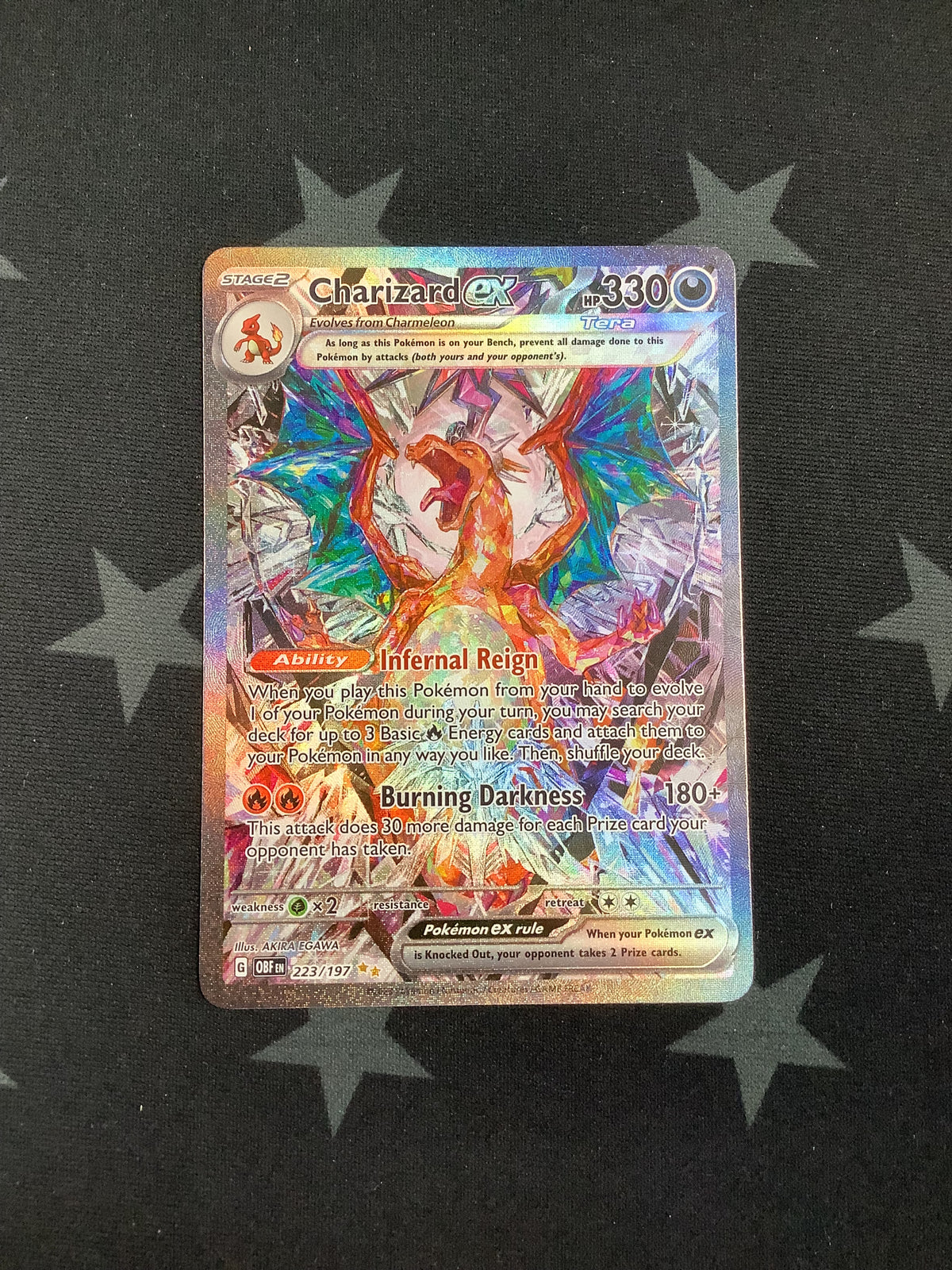 2024 POKEMON OBSIDIAN FLAMES SPECIAL ILLUSTRATION RARE CHARIZARD EX #223