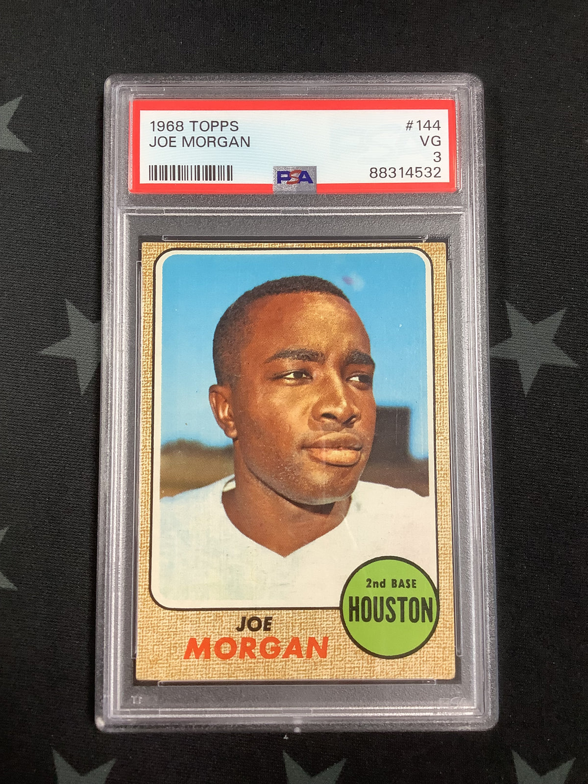 1968 TOPPS BASEBALL JOE MORGAN #144 PSA VG 3