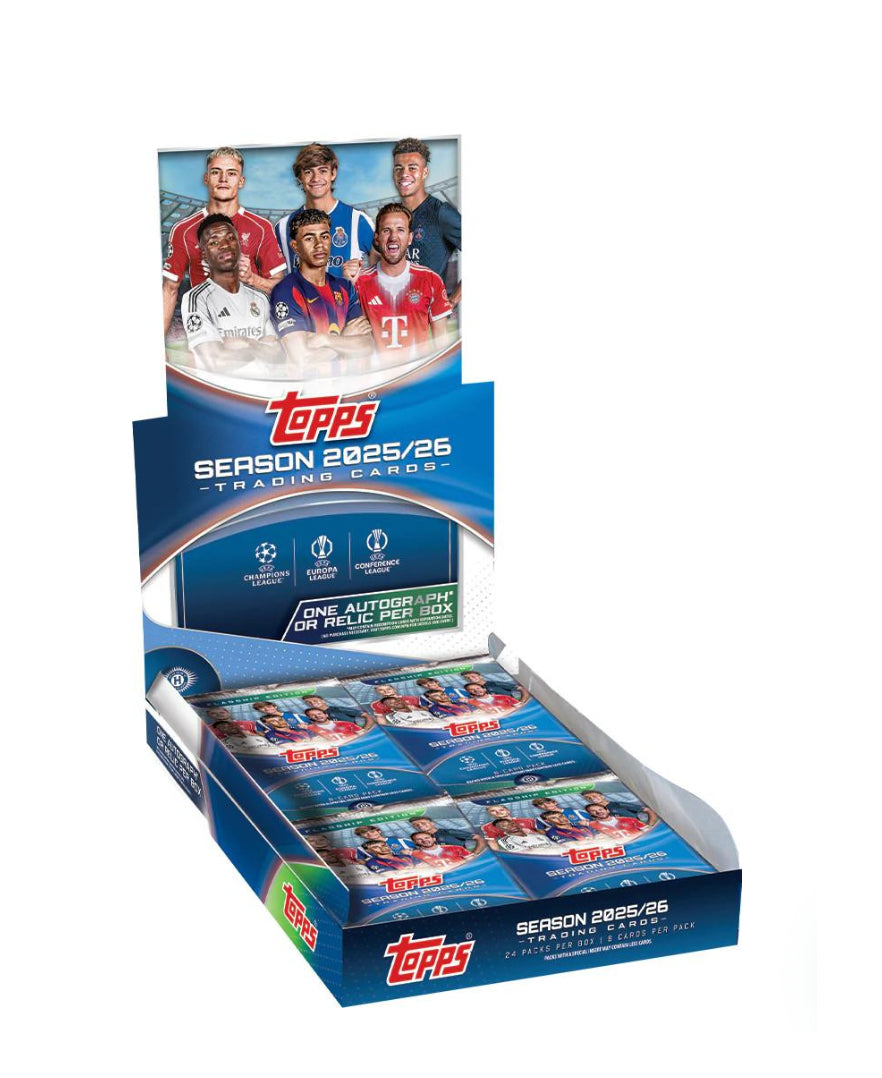 2025-26 Topps UEFA Club Competitions Soccer Hobby Box