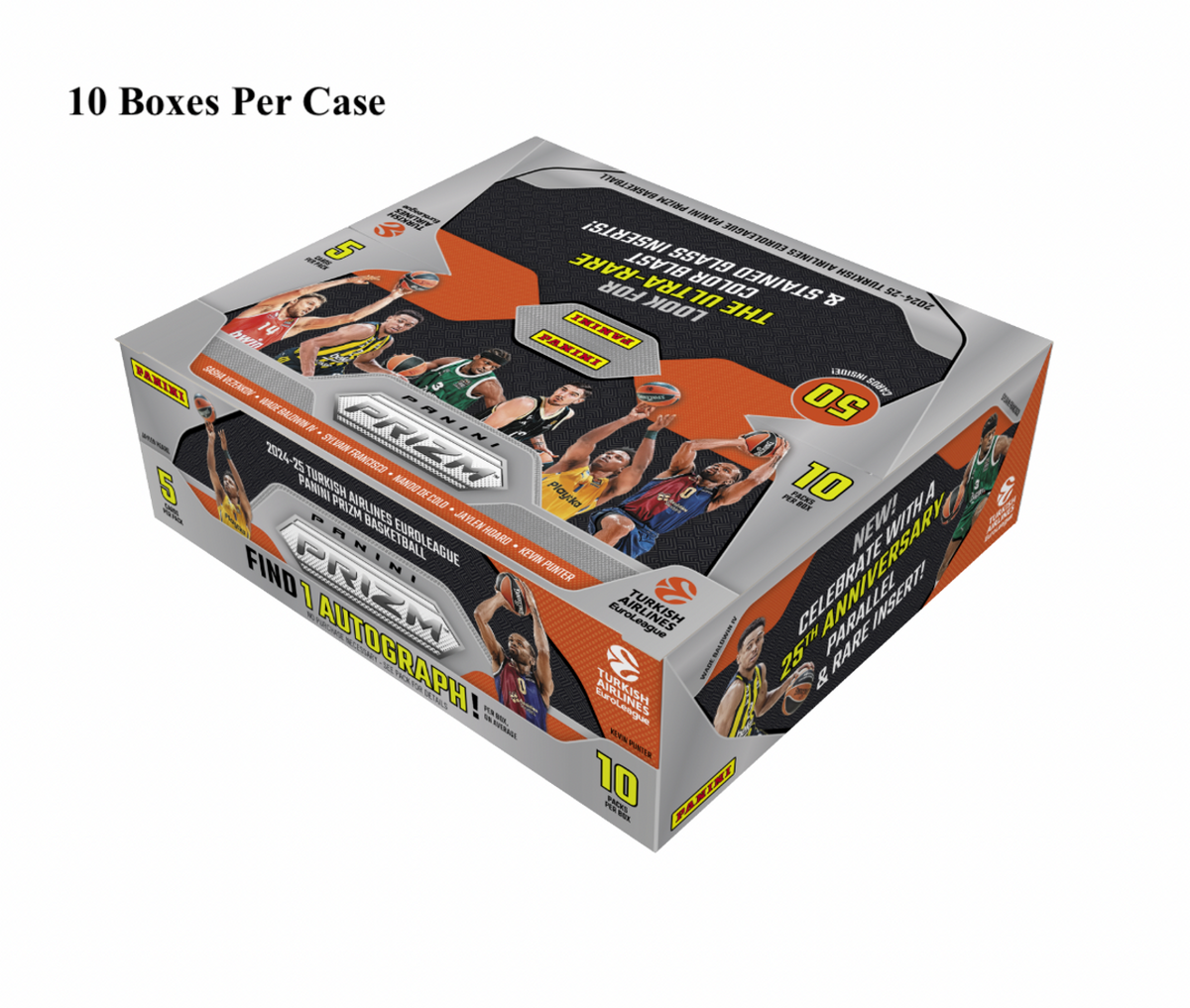 2024-25 Panini Prizm Euroleague Basketball Hobby 10 Box Case