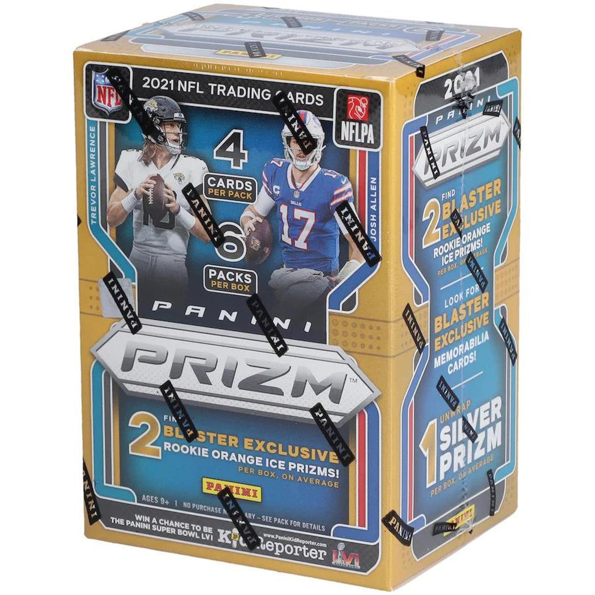 2021 Panini Prizm Football Fanatics Blaster Box (Orange Ice Prizms)