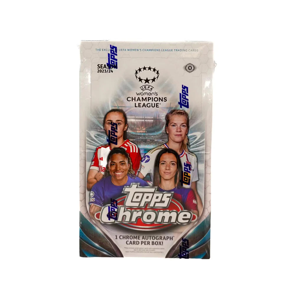 2023/24 Topps UEFA Women&#39;s Champions League Chrome Soccer Hobby Box