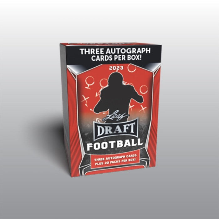 2023 Leaf Draft Football 20 Hobby Blaster Box Case