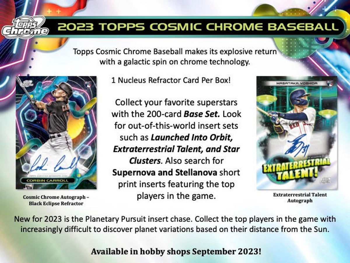 2023 Topps Chrome Cosmic Baseball Hobby Box