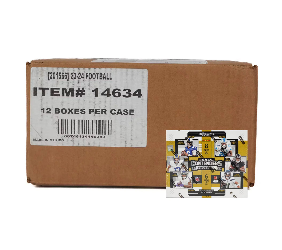 2023 Panini Contenders Football Hobby 12 Box Case