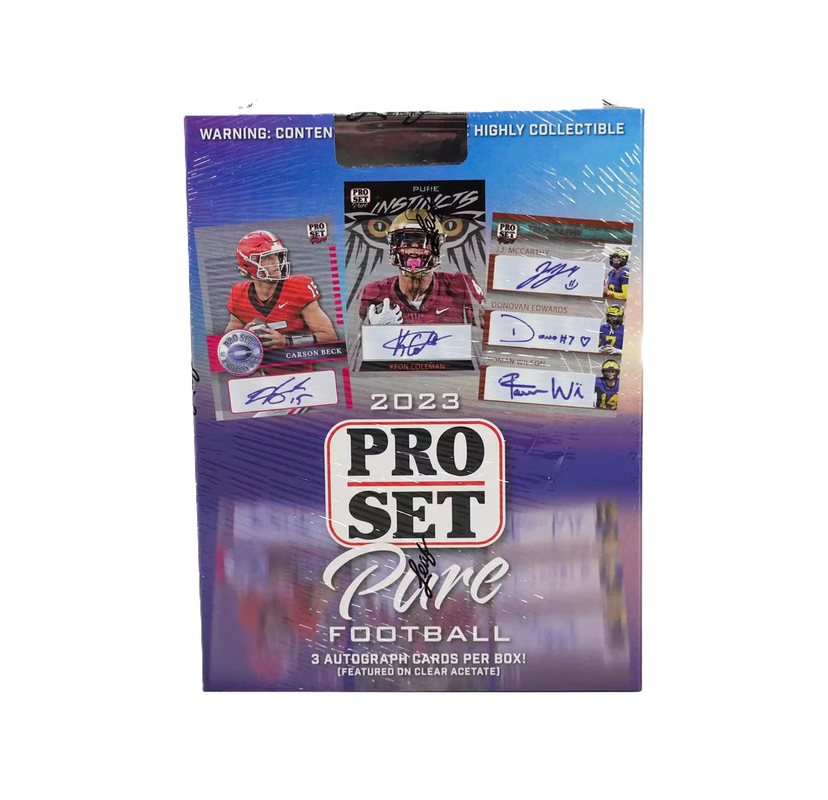 2023 Pro Set Pure Football Hobby Box