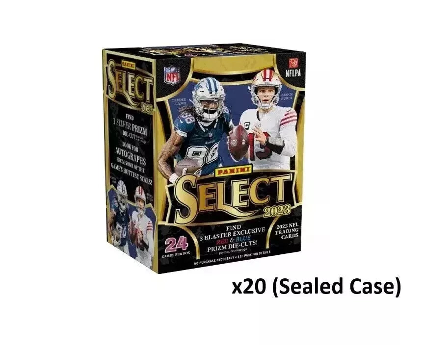 2023 Panini Select Football Blaster Box 20 Box Case (Red &amp; Blue)