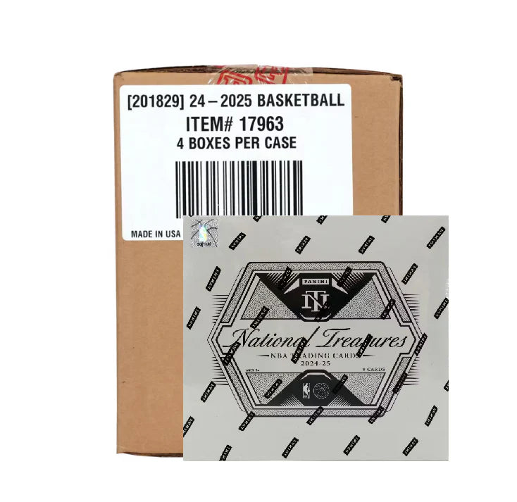2024-25 Panini National Treasures Basketball Hobby 4 Box Case