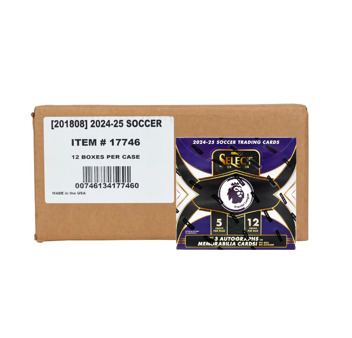 2024-25 Panini Select Premier League Soccer Hobby 12 Box Case