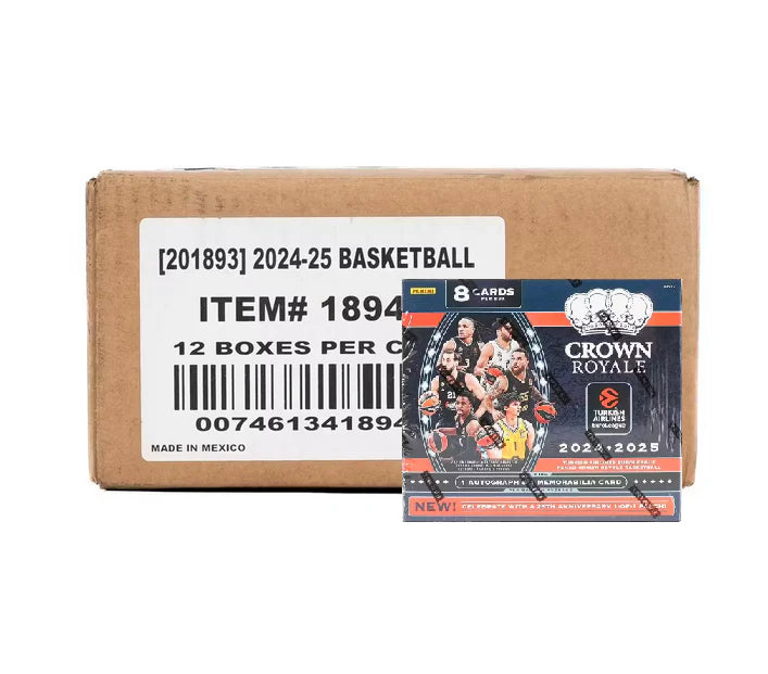 2024-25 Panini Crown Royale Euroleague Basketball Hobby 12 Box Case