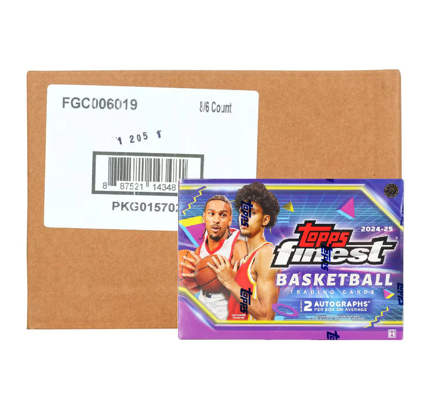 2024-25 Topps Finest Basketball Hobby 8 Box Case